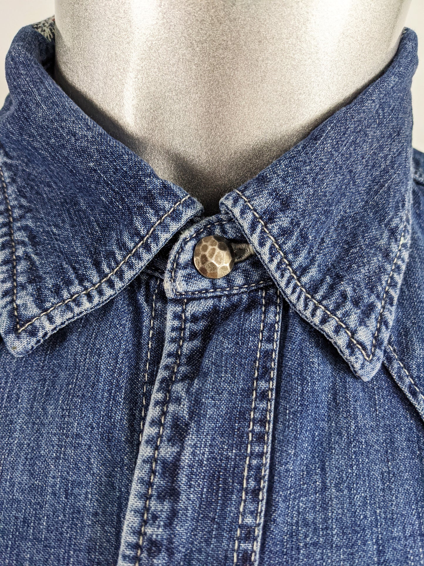 Red Ear by Paul Smith Vintage Mens Denim Shirt, 1990s
