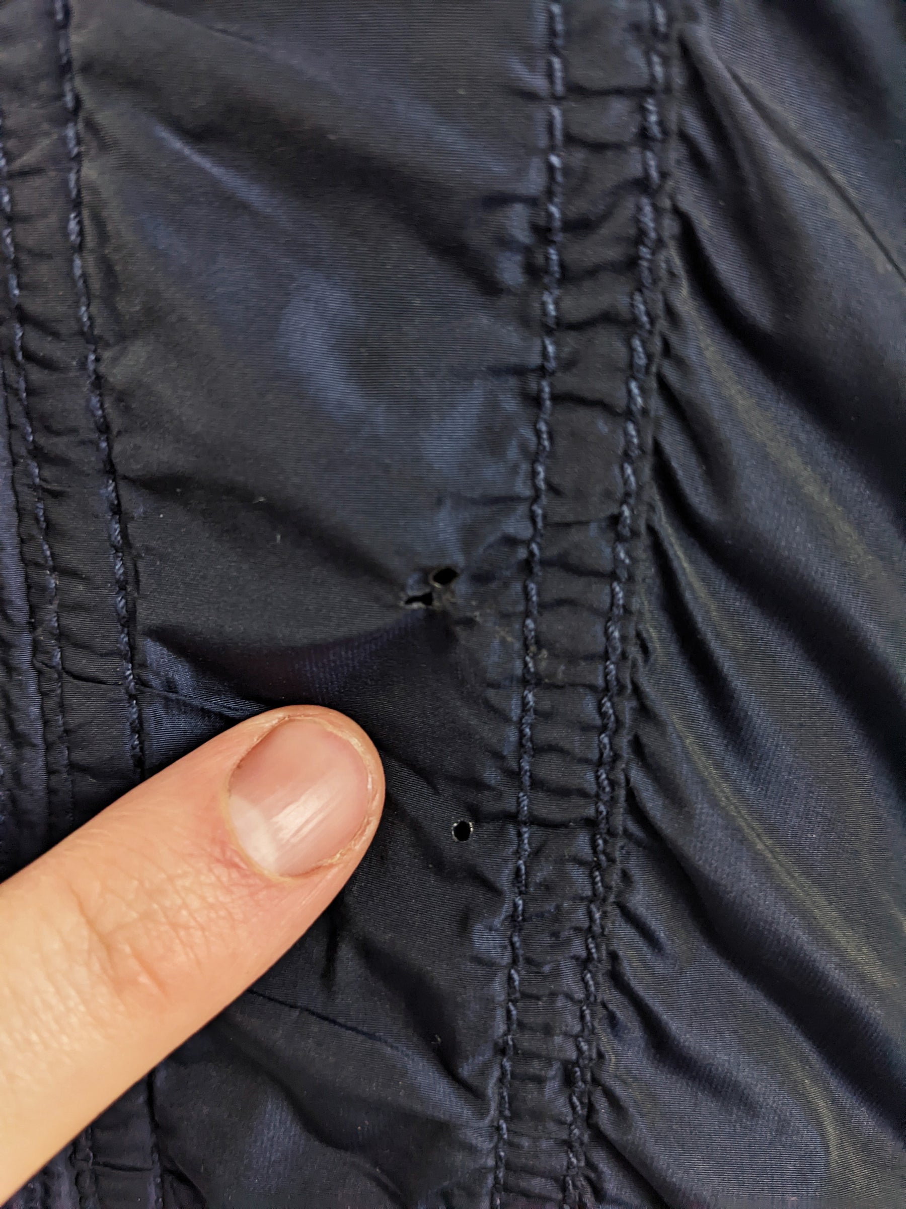 Armani Jeans Vintage Mens Iridescent Blue Bomber Jacket, 1990s