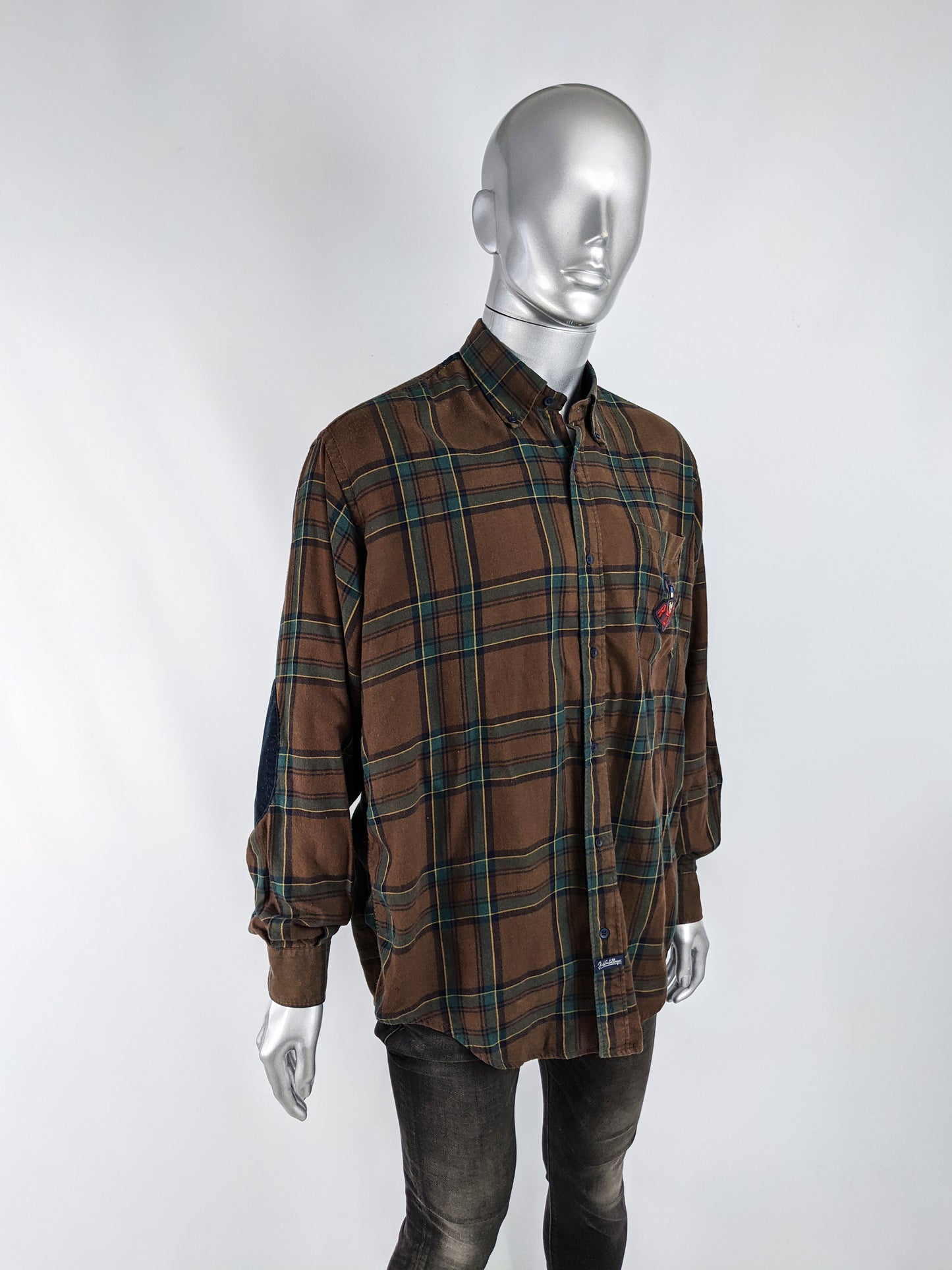 JC de Castelbajac Vintage Huckleberry Hound Mens Flannel Shirt, 1990s