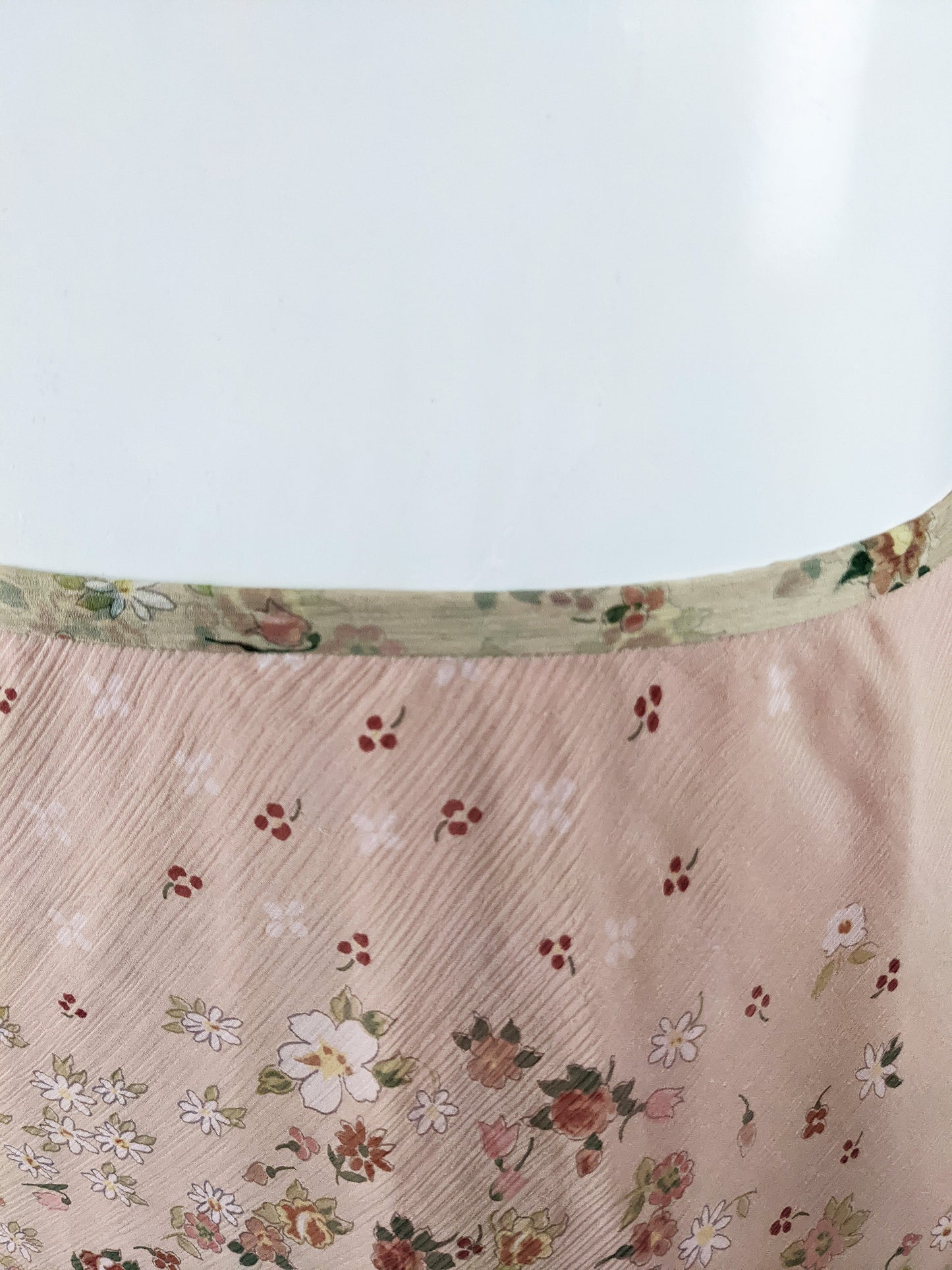Ronit Zilkha Vintage Cream Silk Chiffon & Pink Fairy Skirt, 2000s