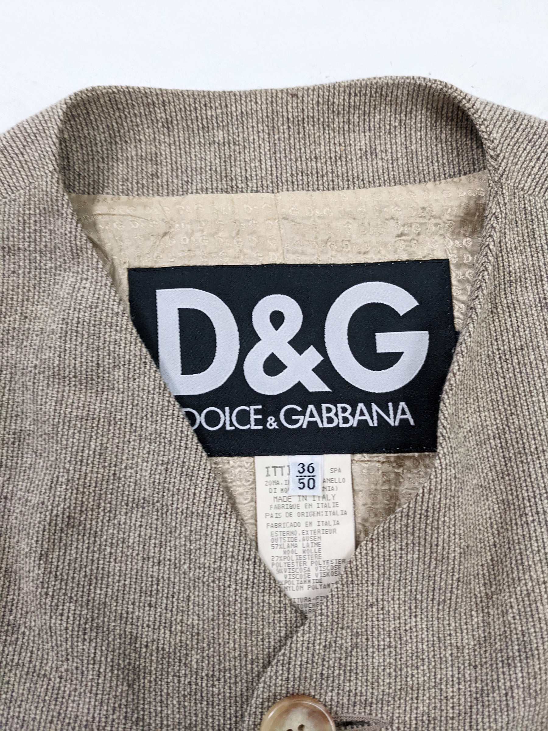 Dolce & Gabbana Mens Vintage 2 in 1 Knit Jacket, 1990s