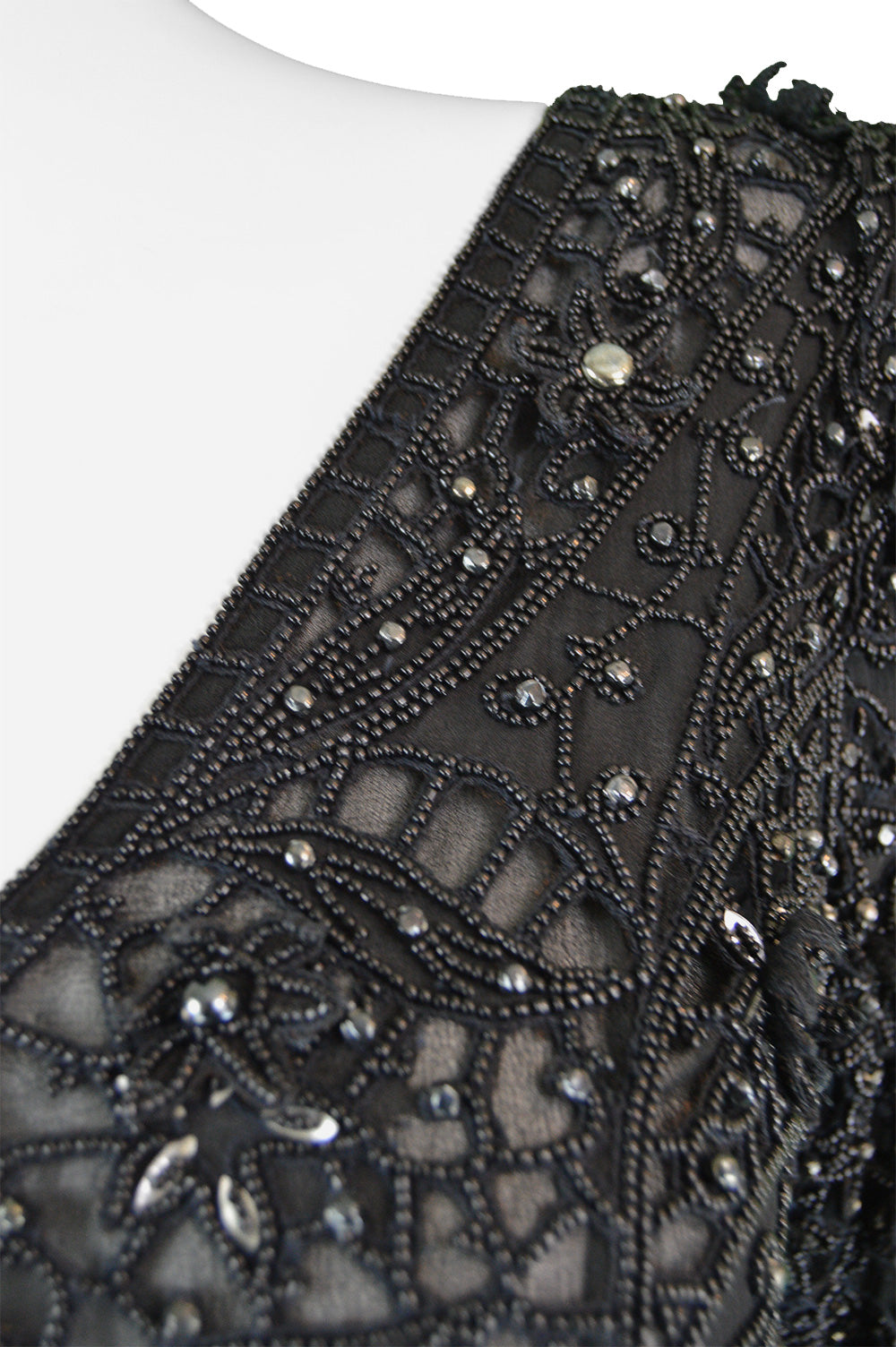 Vintage Haute Couture Beaded Party Dress, 1980s