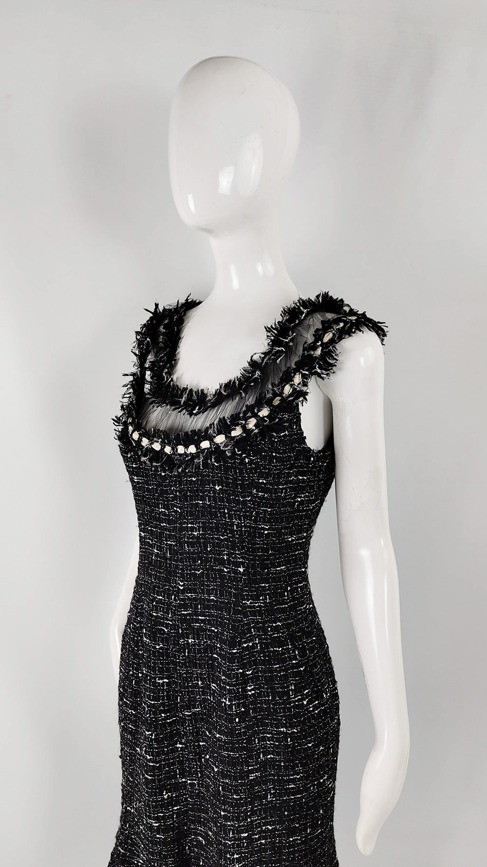 Emanuel Ungaro Vintage Black & White Tweed Dress