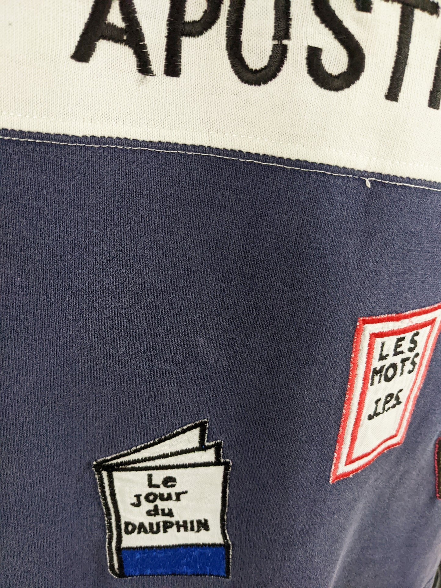 JC de Castelbajac Vintage Mens T Shirt with Literary Dolphin, 1980s
