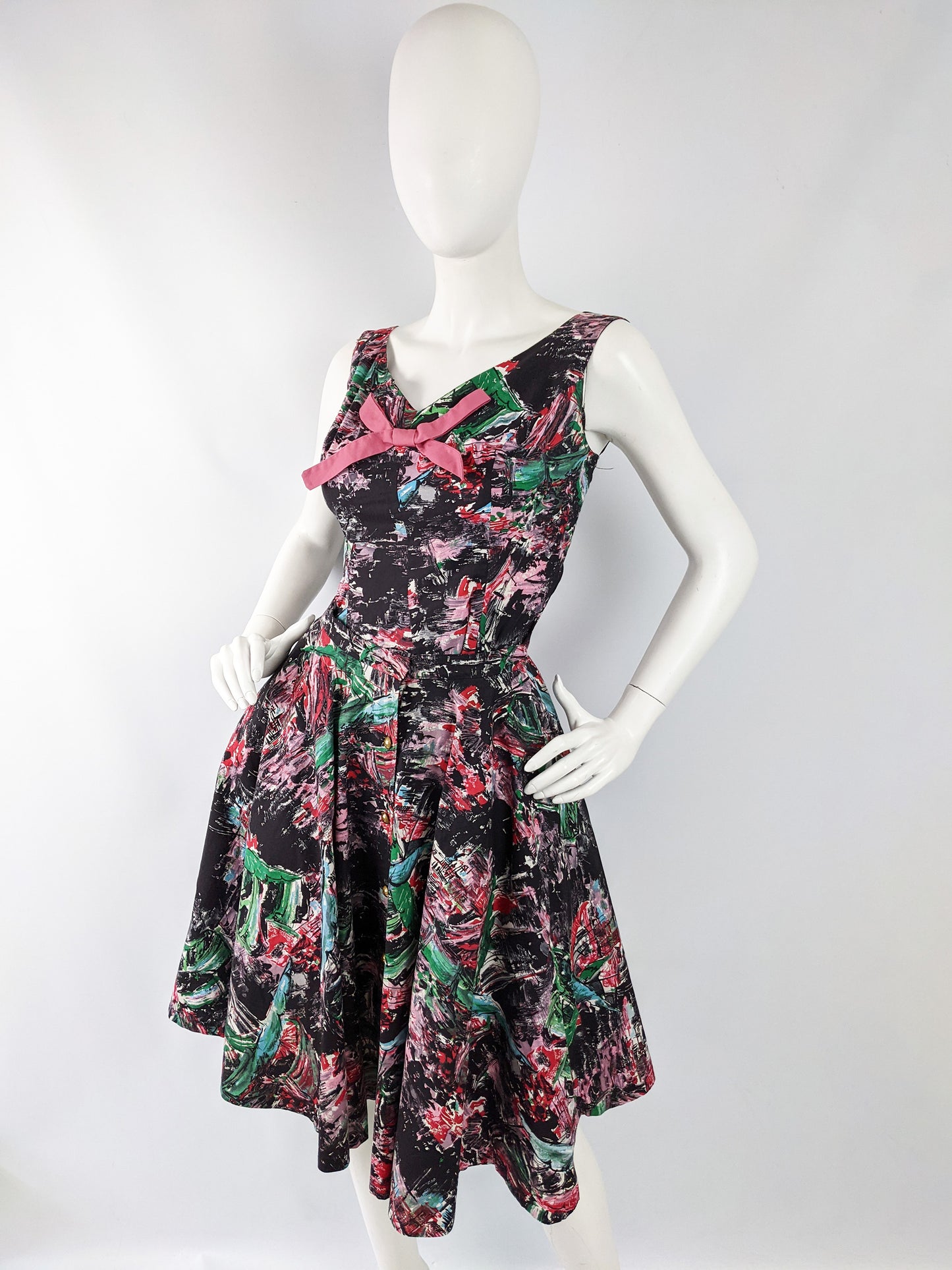 Vintage 4 Piece Full Skirt, Crop Jacket, Hot Pants & Top Resort Set, 1950s