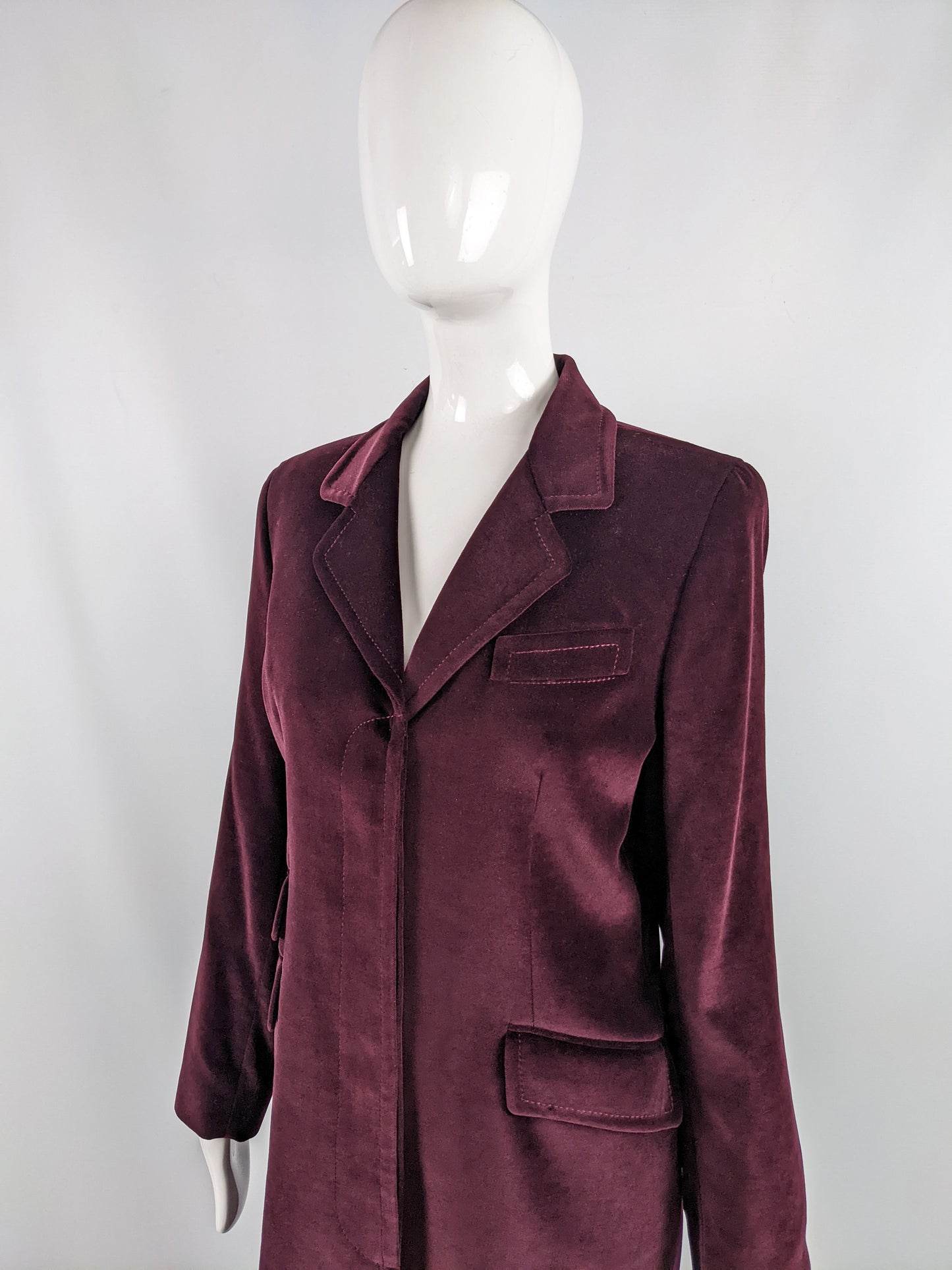 Joseph Vintage Womens Velvet Trouser Suit, 1990s