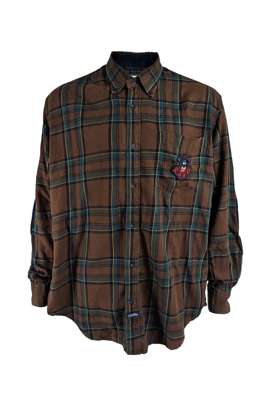 JC de Castelbajac Vintage Huckleberry Hound Mens Flannel Shirt, 1990s