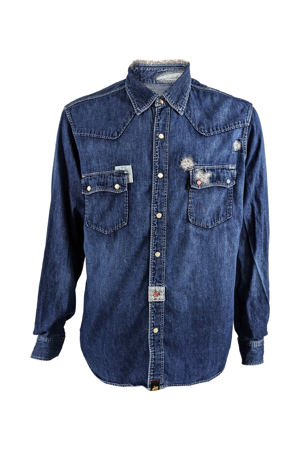 Red Ear by Paul Smith Vintage Mens Denim Shirt, 1990s