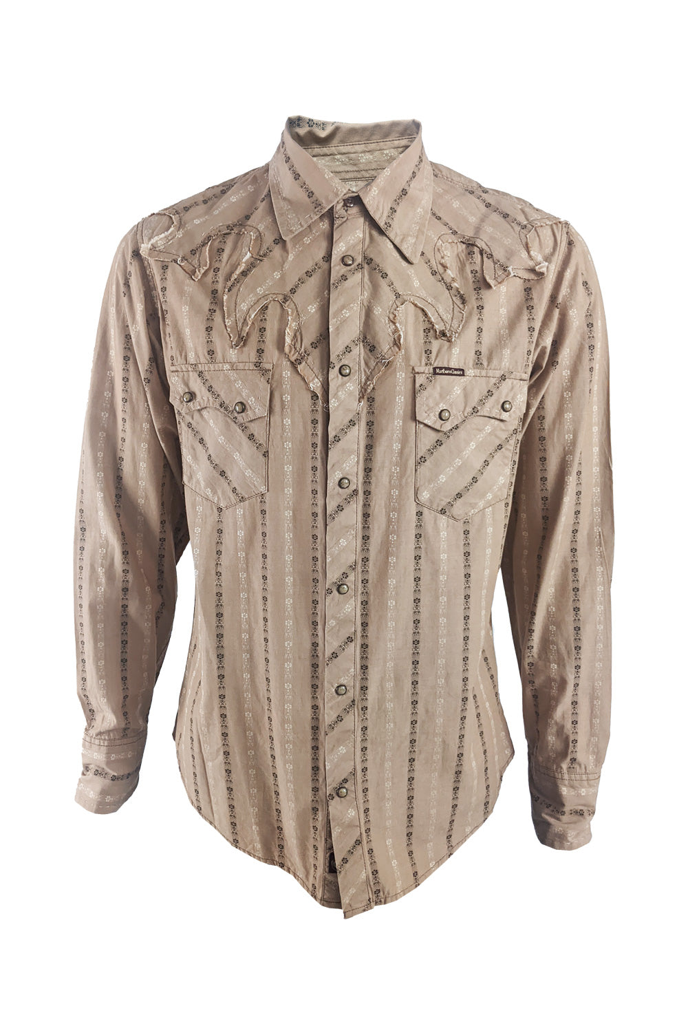 Marlboro Classics Vintage Mens Western Jacquard Shirt, 1980s