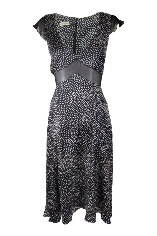 Emporio Armani Vintage Pure Silk Sheer Waist Dress, A/W 2004