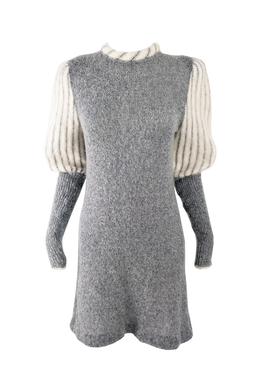 Carven Vintage Wool & Mohair Knit Dress, 1970s